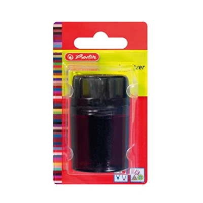 Image de herlitz Lot de 4 taille crayon boîte, en plastique, rond