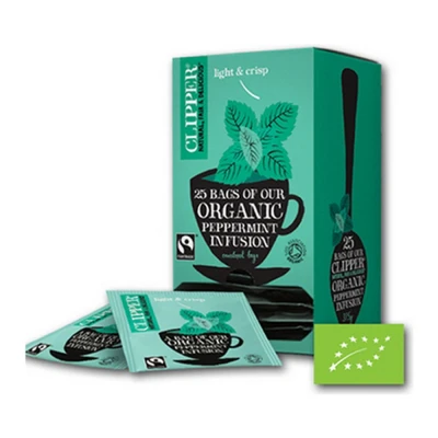 Afbeelding van Clipper Fairtrade Infusion Peppermint Bio 6 x 25 stuks