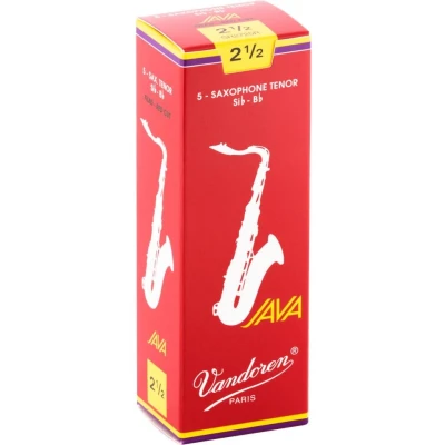 Image de vandoren Anches de saxophone tenor java rouge filed red cut 2.5 sr2725r