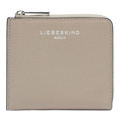 Afbeelding van LIEBESKIND BERLIN Leren Portemonnee Paris 4 Small Pebble Nino Wallet Stone Taupe