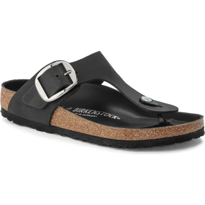 Afbeelding van Birkenstock Gizeh BIG Buckle Teensandalen, Dames, Maat: 38, Schwarz Kunststof