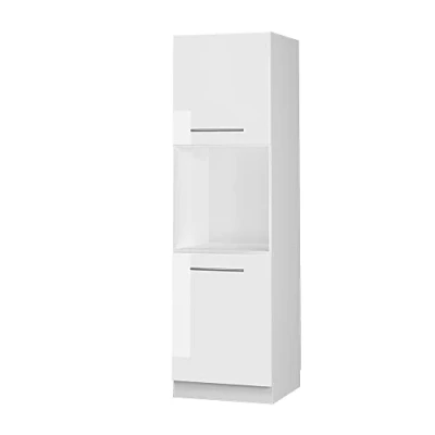 Afbeelding van Vicco Ovenombouwkast Fame Line, Wit Hoogglans/Wit, 60 cm met open kast