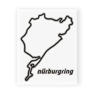 Image de 4R Quattroerre.it Adhésifs Circuit Nürburgring, 10 x 12 cm