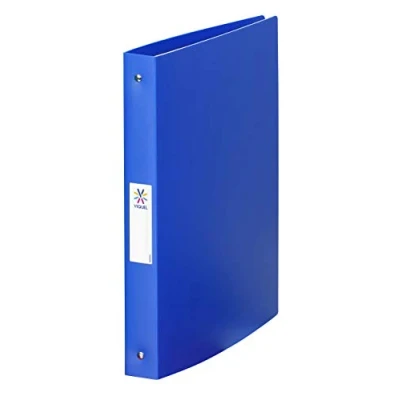 Afbeelding van Viquel Zachte map A4 MAXI met etiket op de rug 4 ringen 3,5 cm Voor documenten Blauw