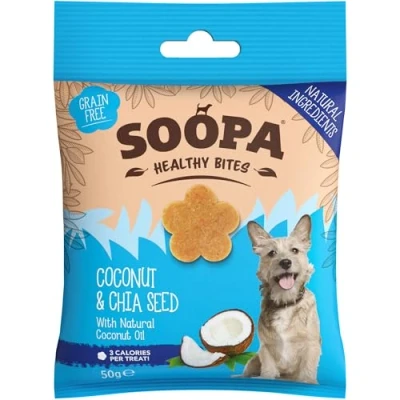Afbeelding van Soopa Bites Coconut &amp; Chia Seed Hypoallergene hondensnacks