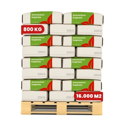 Afbeelding van Organifer Ammoniumsulfaat Meststof (40x = 800 kg voor 16.000 m²)