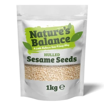 Image de Nature&#039;s Balance Natures Graines De Sésame Crues Décortiquées 1kg