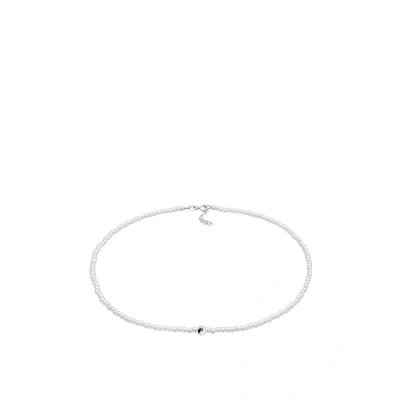 Afbeelding van Elli YIN YANG Perlen Ketting, Dames, Maat: 36, Weiß