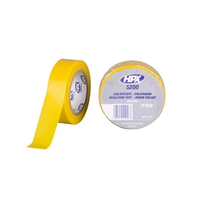 Afbeelding van PVC isolatietape geel 19mm x 10m