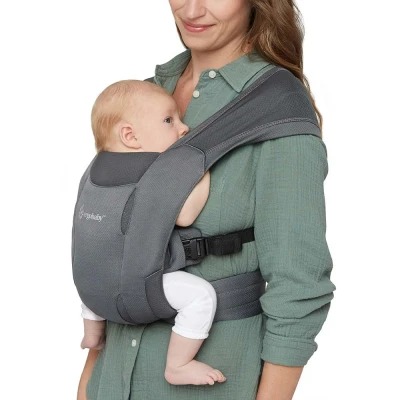 Afbeelding van Ergobaby Buikdrager Embrace Soft Air Mesh Washed Black