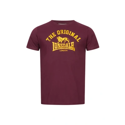 Afbeelding van Lonsdale Normale Passform Original Tshirt print, Heren, Maat: 3XL, Vintage oxblood
