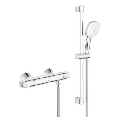 Afbeelding van GROHE Grohtherm 1000 douchesysteem met glijstang 60 cm en