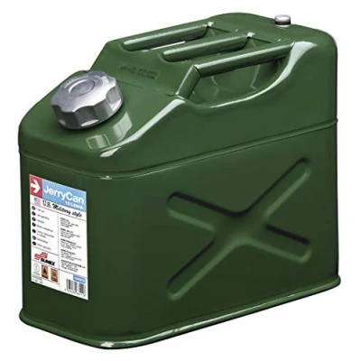 Afbeelding van Car Plus Jerrycan Met Flexibele Vulslang 10 Liter Staal Groen