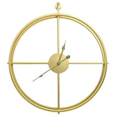 Afbeelding van vidaXL Wandklok goud 52 cm ijzer