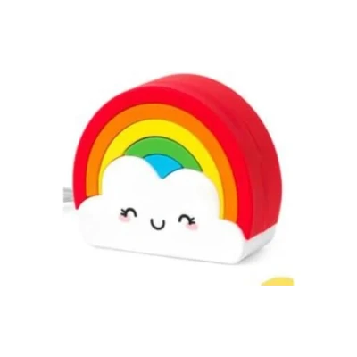 Afbeelding van Legami Draagbare oplader, My Super Power, oplaadbare batterij, 8,8 x 10,6 cm, Rainbow thema, USB/micro USB oplaadkabel voor powerbank inbegrepen in 4 uur, capaciteit 4800 mAh