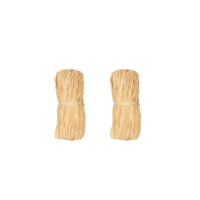 Image de La Cordeline Raphia 100% Naturel 2 x 50g pour lier végétaux, Bricolage, Emballage Cadeaux, Décoration DIY