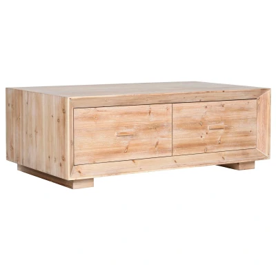 Afbeelding van Hoofdtafel Home ESPRIT Natuurlijk Sparrenhout Hout MDF 130 x 70 46 cm