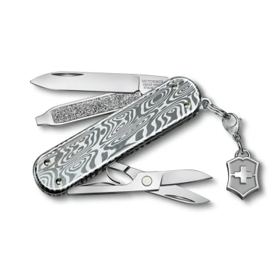 Afbeelding van Victorinox Classic SD Briliant Damast Zakmes 58 mm Giftbox