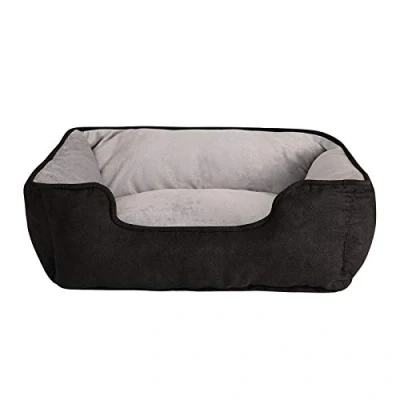 Afbeelding van Hondenbed ((S) 60x50 cm, zwart/grijs)