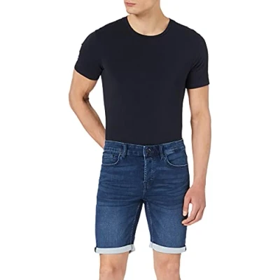 Afbeelding van ONLY &amp; SONS ONSPLY JOG DB 8582 PIM DNM SHORTS NOOS Heren Broek Blue Denim