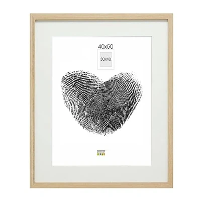 Afbeelding van Deknudt Frames fotolijst naturel passe partout 30x40 / 40x50 cm