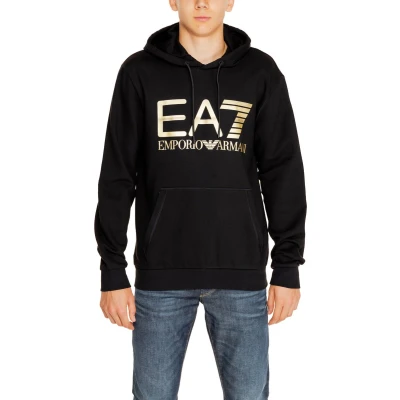 Afbeelding van EA7 Emporio Armani Felpa Hoodie, Heren, Maat: Large, Black