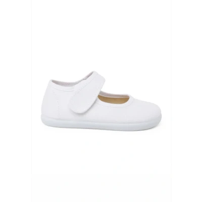 Afbeelding van Pisamonas Merceditas FINO Babyschoenen voor kinderen, Maat: 25, Blanco Textiel