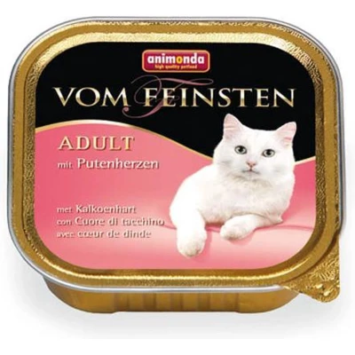Afbeelding van 32x100g Adult met Kalkoenharten animonda Vom Feinsten Kattenvoer