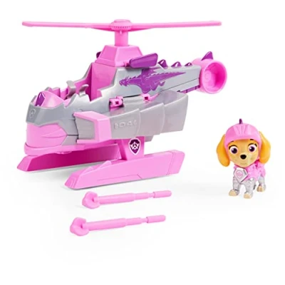 Afbeelding van PAW Patrol Rescue Knights Transformerende Skye speelgoedvoertuig met actiefiguur