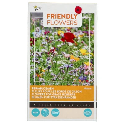 Afbeelding van Buzzy Friendly Flowers 15 m² Bermenmengsel