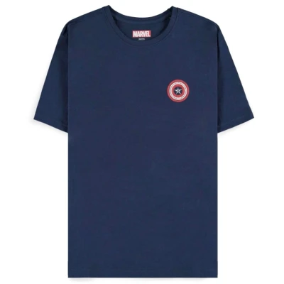 Afbeelding van Marvel Captain America Heren T shirt XL Blauw