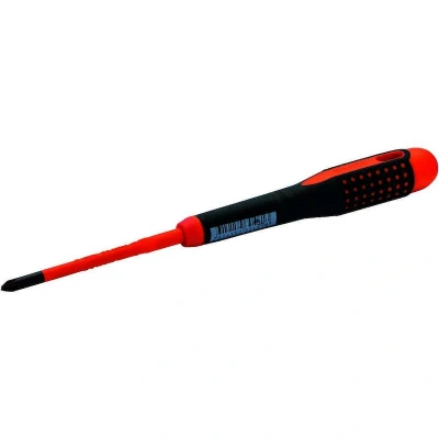 Afbeelding van BAHCO BE 8520SL schroevendraaier ERGO geïsoleerd VDE met driecomponentengreep smal blad combitip 6 mm/PH2
