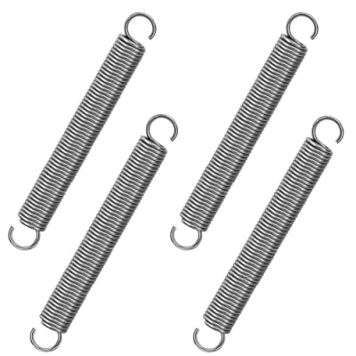 Afbeelding van GUNGY Set van 4 trekveren met roestvrijstalen haak, trekveer 80 mm, buitendiameter 10 draaddiameter 1,2 maximale trekkracht 3,2 kg, x mm
