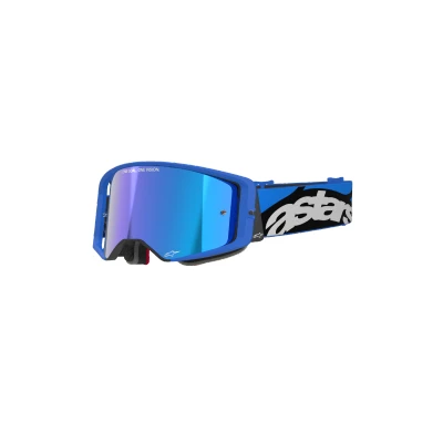 Afbeelding van Alpinestars Supertech Stream Crossbril Blauw (Lens: Spiegel Blauw)