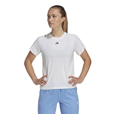 Afbeelding van adidas Performance CREW Sport Tshirt, Dames, Maat: Medium, White