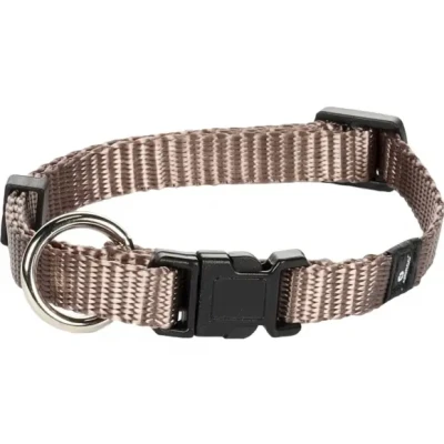 Afbeelding van Hond Halsband Ziggi Taupe XS 20 35cm 10mm