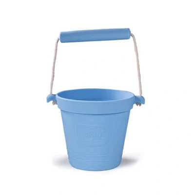 Afbeelding van Bigjigs siliconen emmer poederblauw