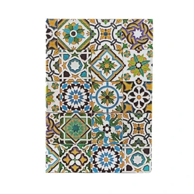 Afbeelding van Portuguese Tiles Porto (Portuguese Tiles) Midi Dot Grid Hardback Journal (Elastic Band Closure)