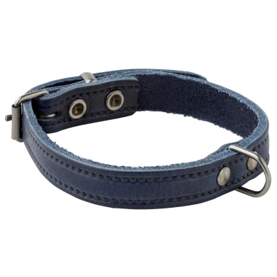 Afbeelding van Adori Halsband Italy Met Print Old Silver Blauw Hondenhalsband 35x1.4 cm