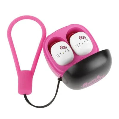 Afbeelding van Hello Kitty TWS earbuds oplaadcase karabijnhaak