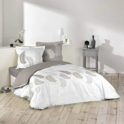 Afbeelding van douceur d&#039;intérieur Goyave Beddengoedset, 3 P. 200 x cm, bedrukt, 57 draden, Allover, katoen, meerkleurig, cm