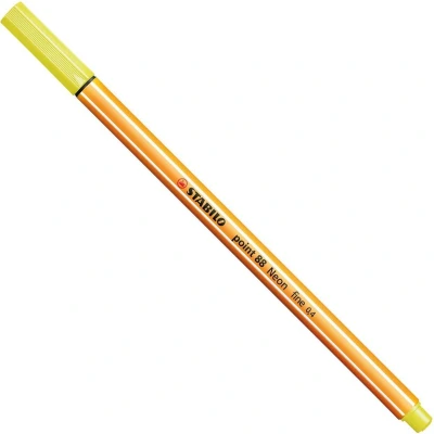 Afbeelding van STABILO point 88 Fineliner 0,4 mm Neon Geel per stuk