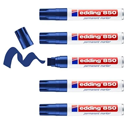 Afbeelding van Viltstift edding 850 blok 5 16mm blauw
