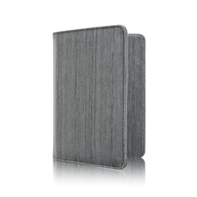 Afbeelding van Autopapieren Hoes / 10,5 x 14cm Kentekenbewijs Mapje V1 Houtpatroon Grijs