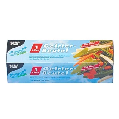 Afbeelding van PAPSTAR 14157 diepvrieszakken, 1 l, 160 x 240 mm, transparant, 100 stuks