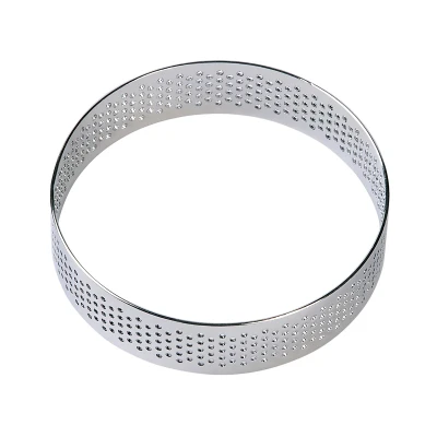 Afbeelding van BrandNewCake Taartring RVS Geperforeerd Ø8x2cm
