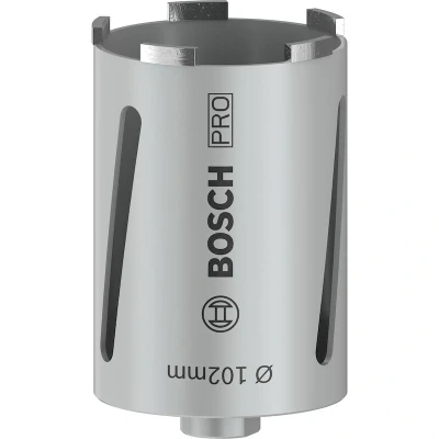 Image de BOSCH 2608587327 carotteuse diamantée pour forage à sec G 1/2&quot; 102 x 150 7 mm, 5 segments