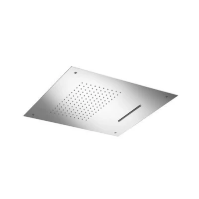 Afbeelding van HotBath Mate inbouwhoofddouche vierkant met cascade 50x50cm Chroom