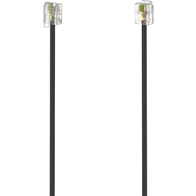 Afbeelding van Hama Modulaire Kabel Stekker 6P4C 10 M Zwart