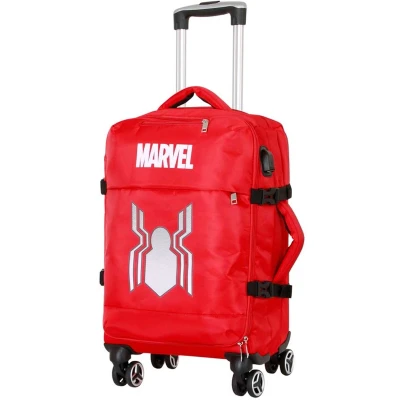 Afbeelding van Karactermania Marvel Spiderman Spider 4 Wielen Trolley Handbagage Koffer lichtgewicht rood